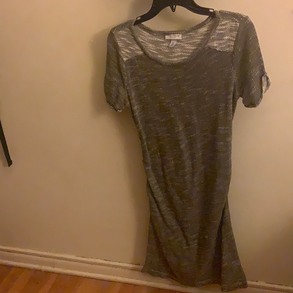Liz Large Maternity Sweater, Short Sleeve Dress